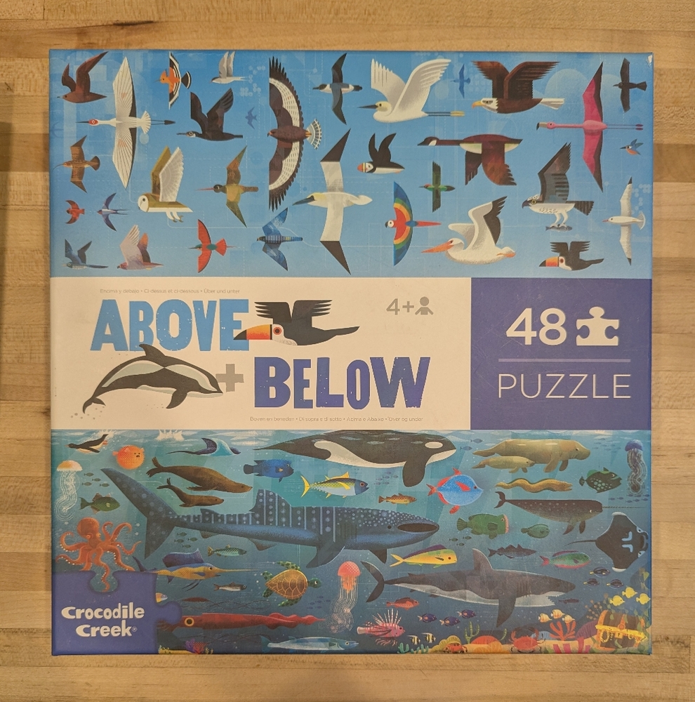 Above + Below Puzzle - Blue